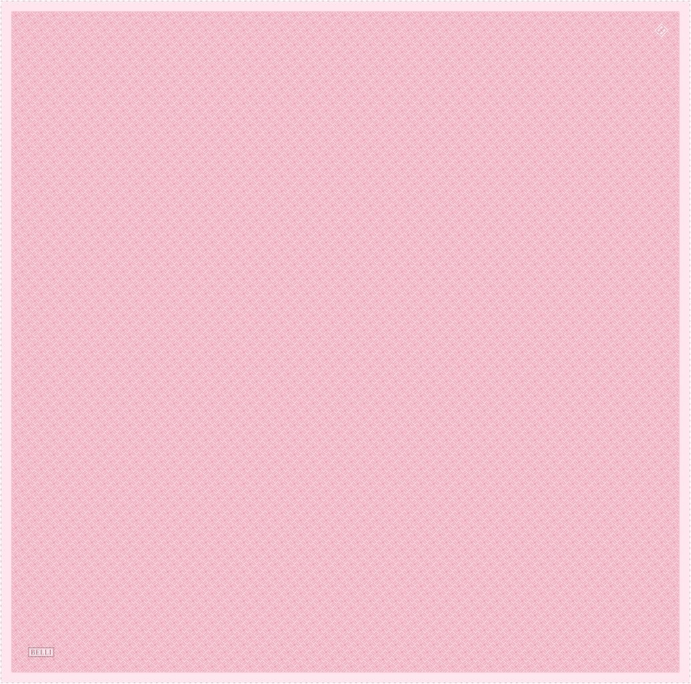 Pembe Klasik Desen %100 Twill İpek Eşarp 4317-55