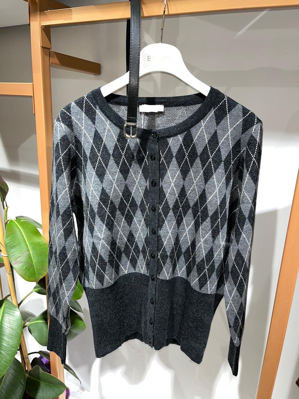 BAKLAVA DESEN HIRKA KEMERLİ SİYAH 3915