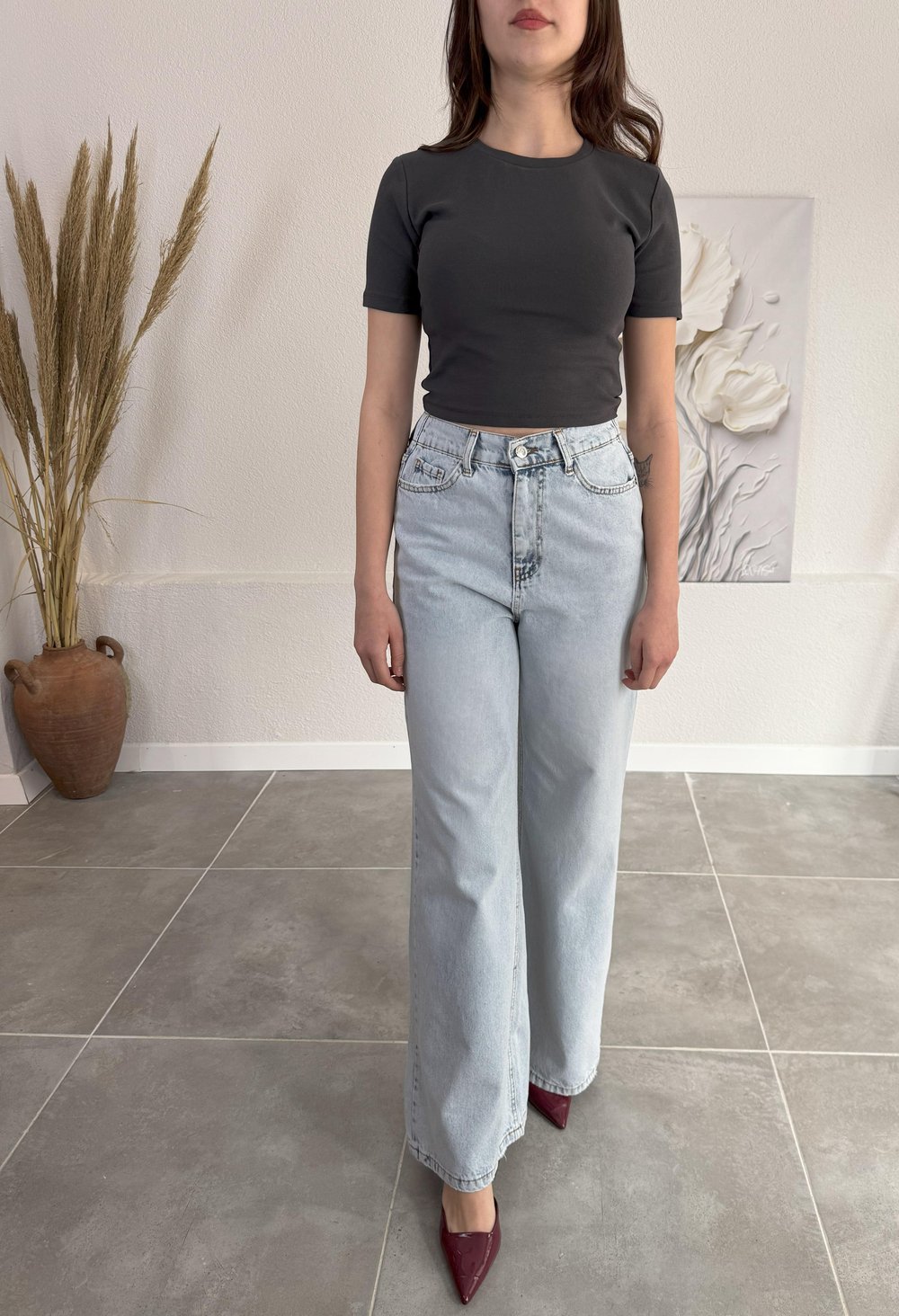 BELİ LASTİKLİ BOL PAÇA JEAN 