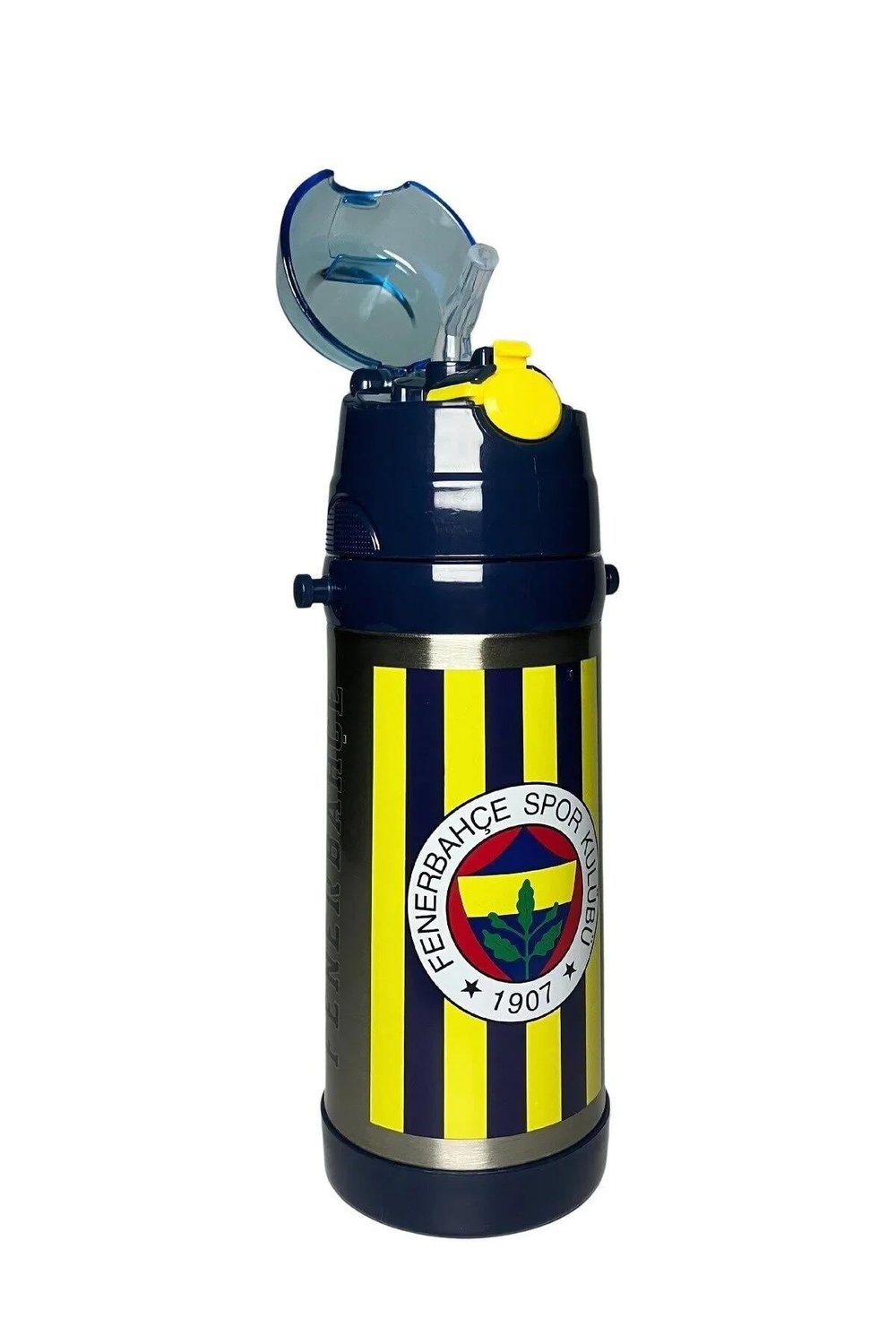 FENERBAHÇE ÇELİK PİPETLİ ÇİZGİLİ ORJİNAL MATARA SULUK