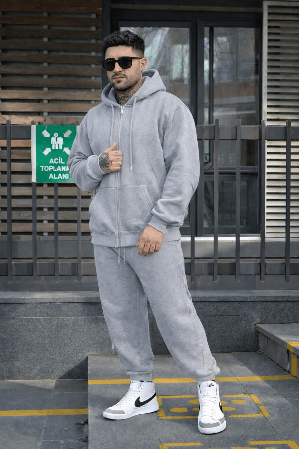Unisex Model Hırka Eşofman Takım