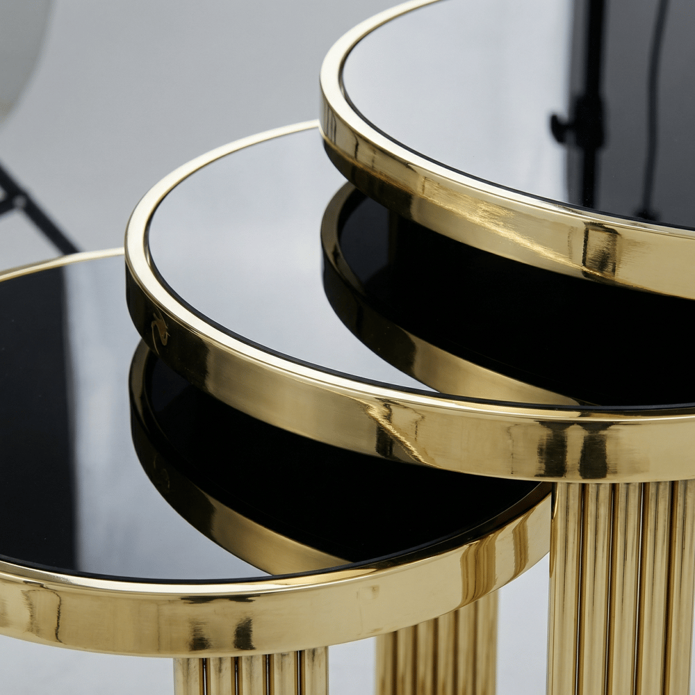 Arte Gold Zigon Sehpa Seti