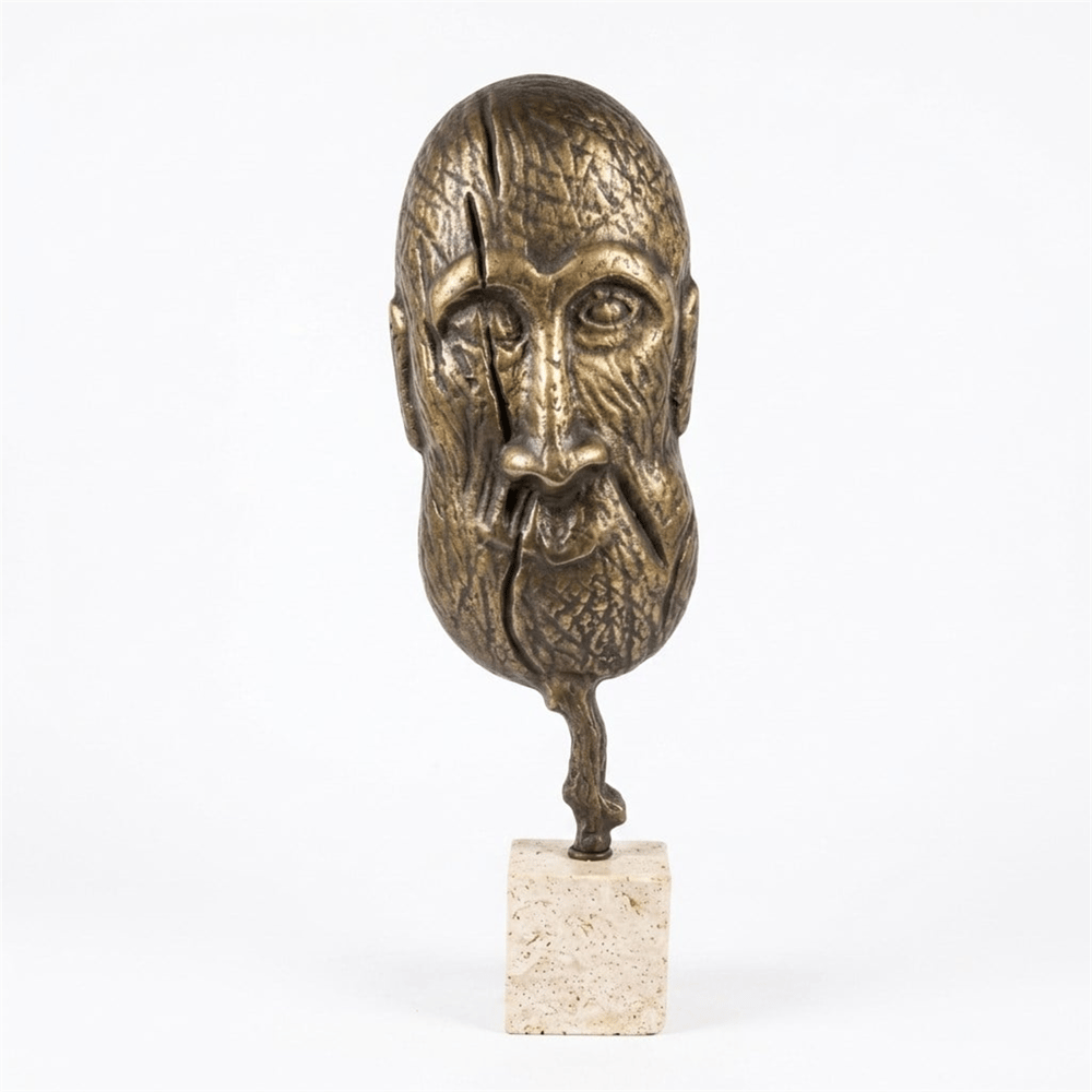 Bronze Yüz Heykel Biblo