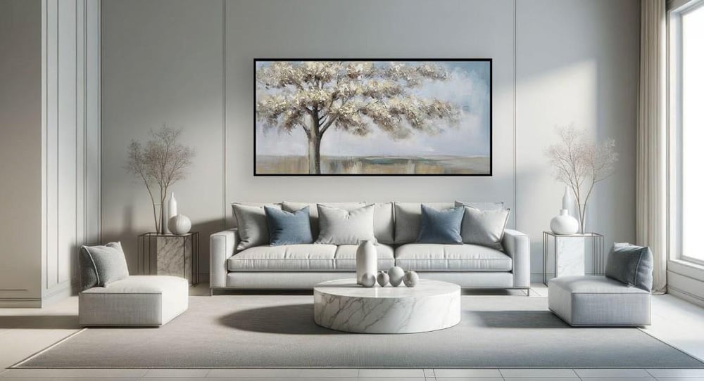 Sanat Modern Ağaç Doku İşlemeli Tablo