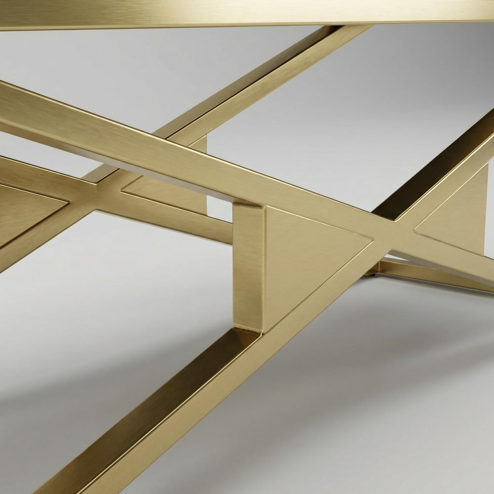 Tufted Gold Bench