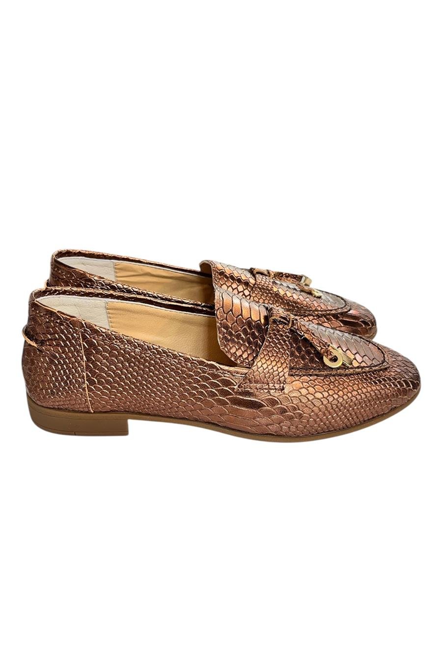 Bakır  Hakiki  Deri Loafer