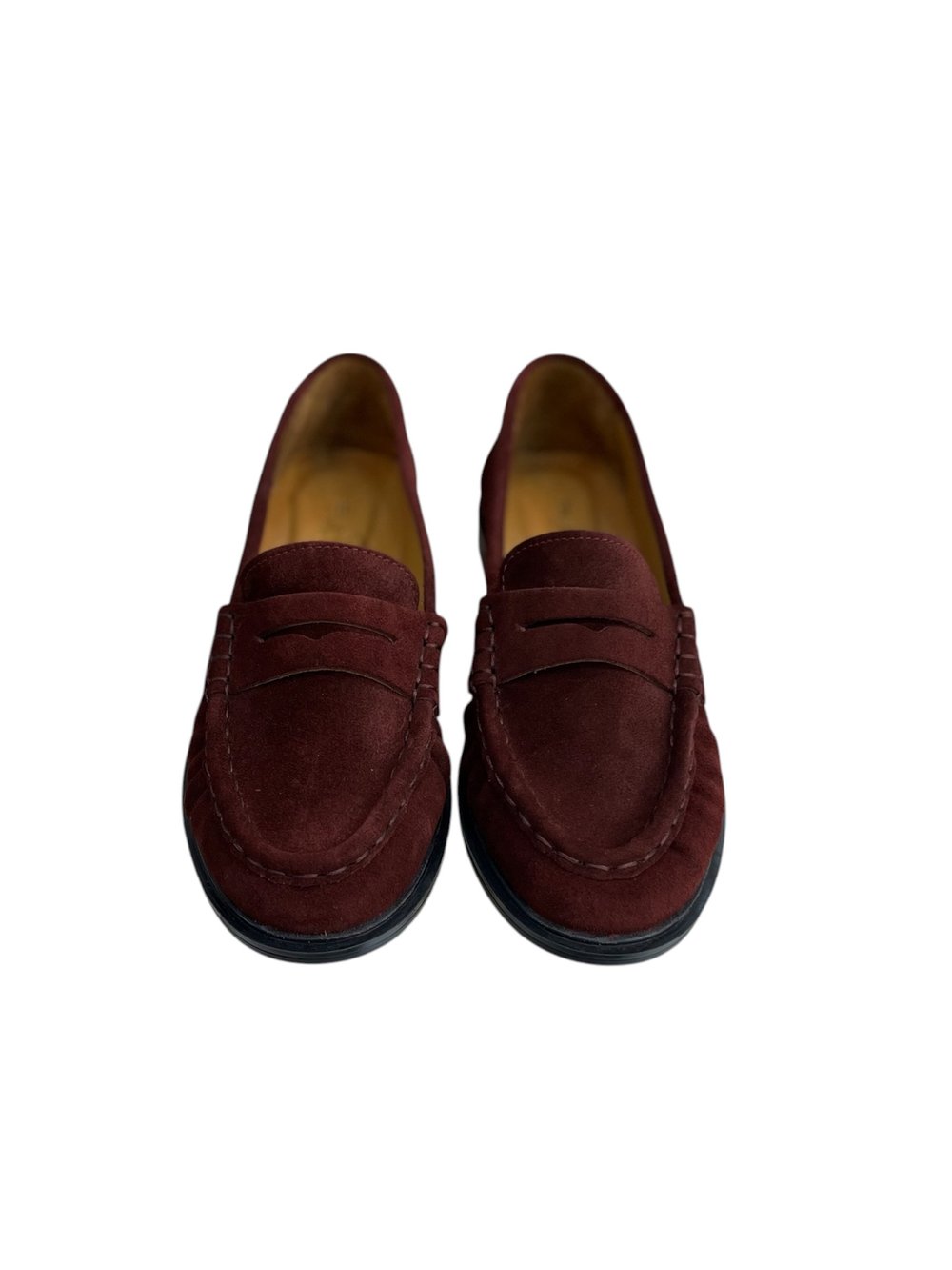 Bordo Hakiki Deri Süet  Comfort  Taban  Loafer