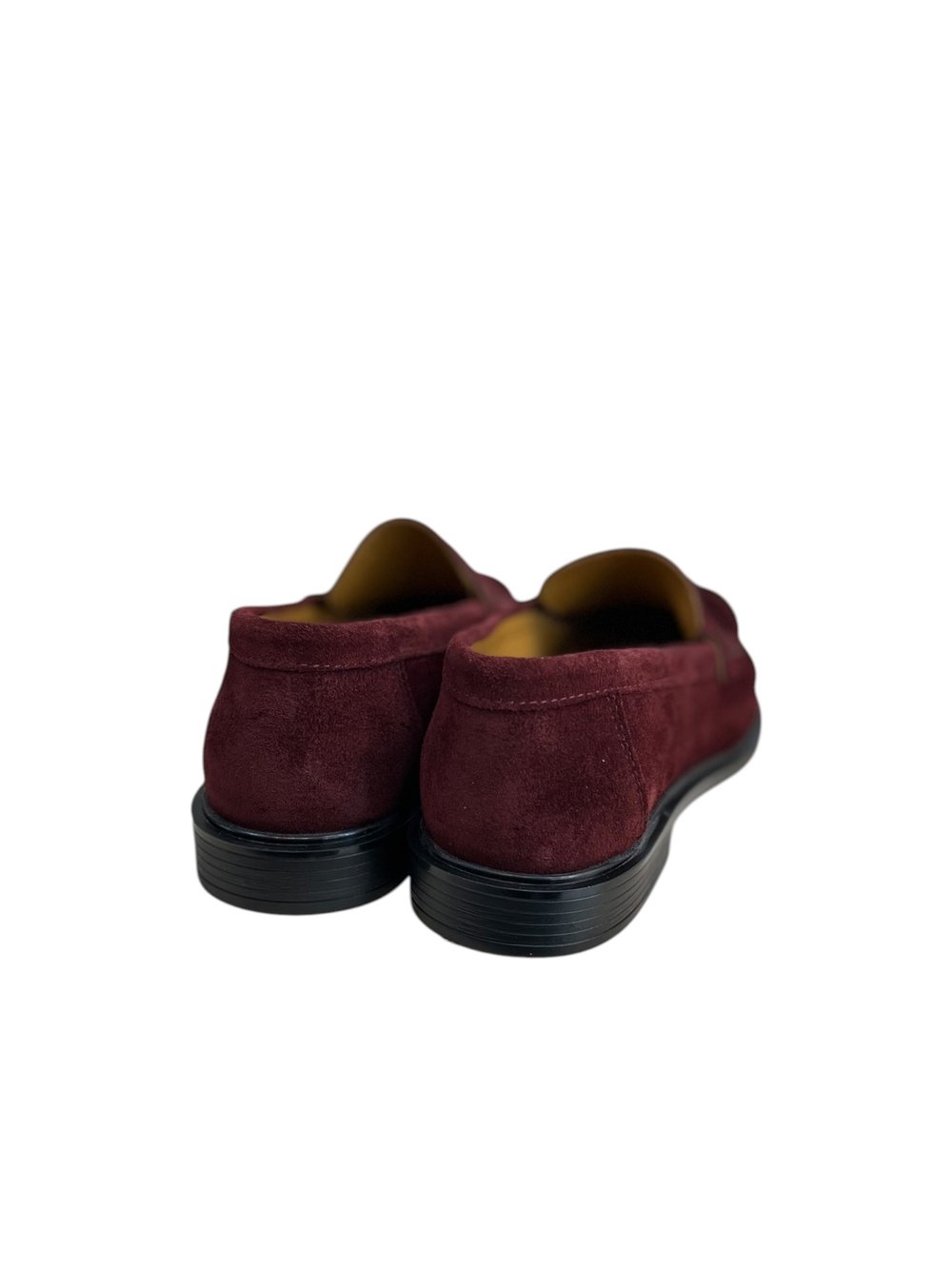 Bordo Hakiki Deri Süet  Comfort  Taban  Loafer