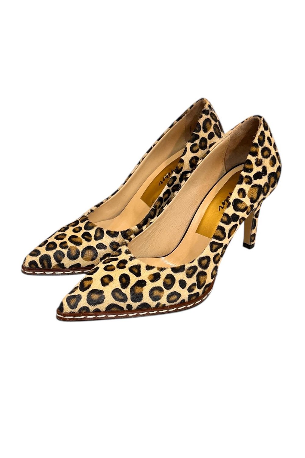 Hakiki Tay Leopar Deri Stiletto