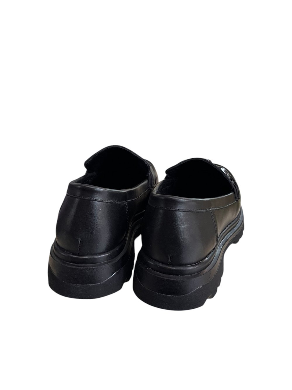 Siyah Hakiki Deri  Comfort Taban  Toka  Detay Loafer