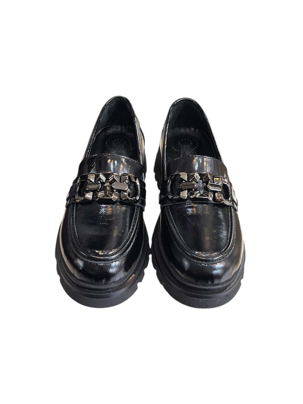 Siyah Hakiki Deri Rugan  Comfort Taban  Toka  Detay Loafer