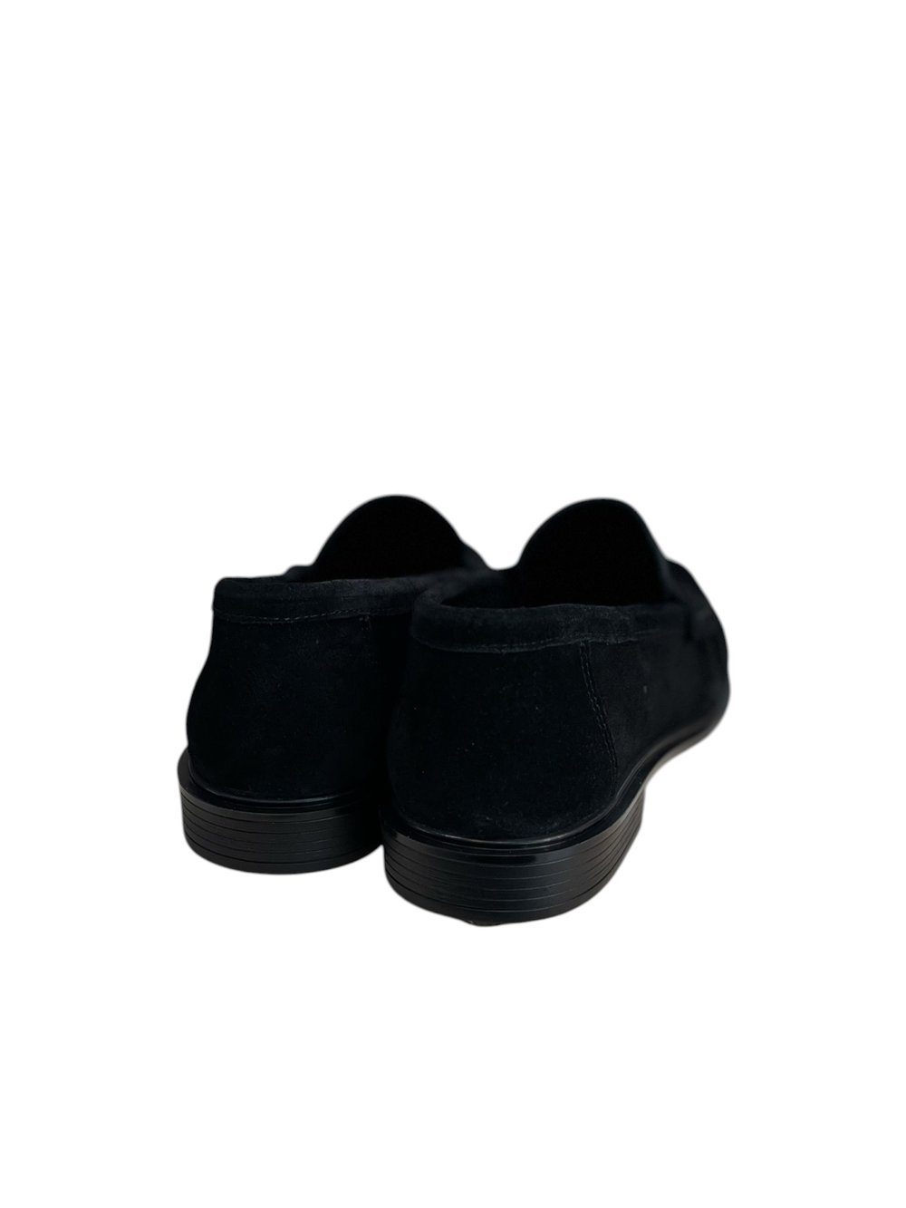 Siyah Hakiki Deri Süet  Comfort  Taban  Loafer
