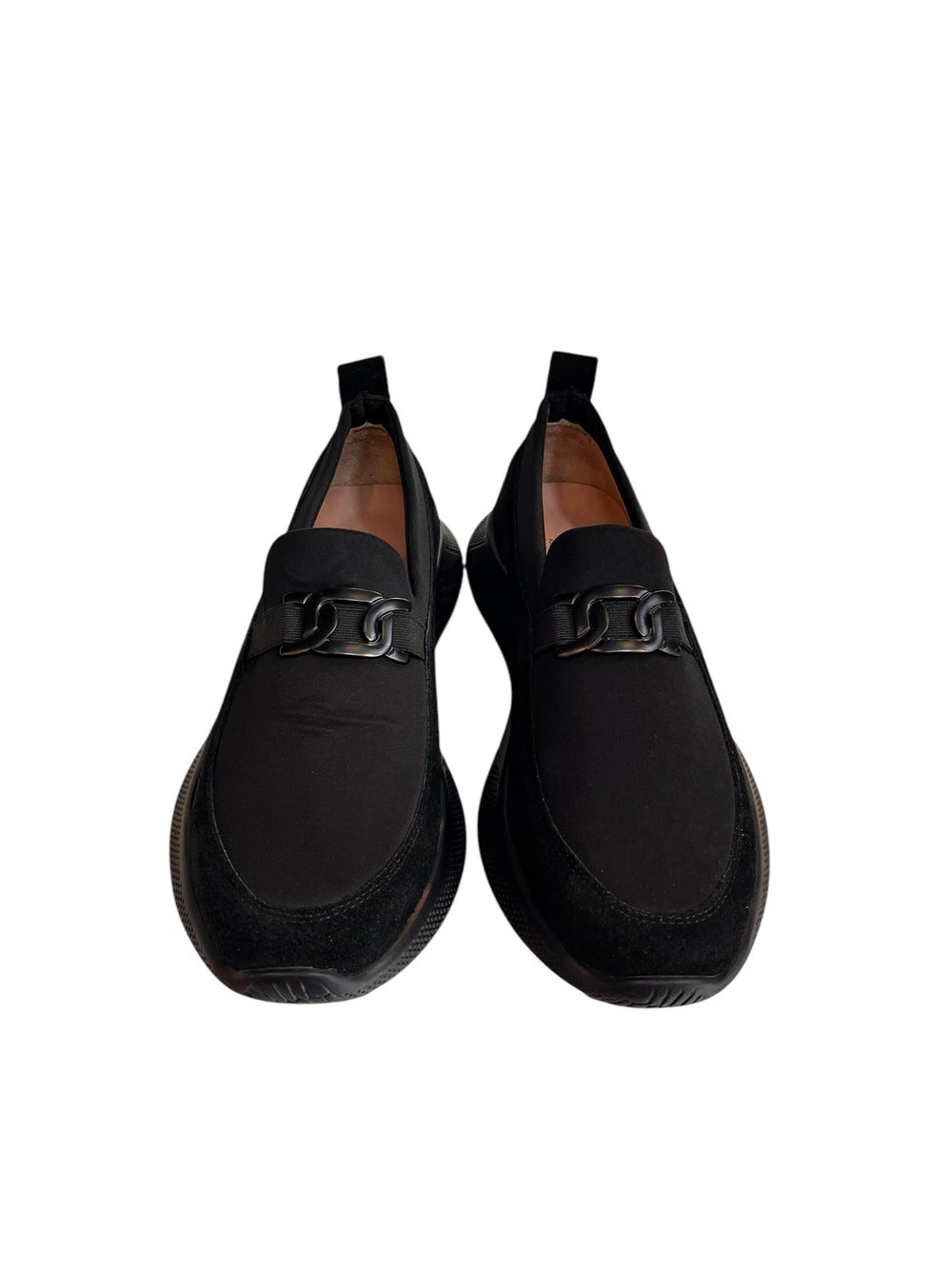 Siyah Süet Hakiki Deri Strech Yüzlü Comfort Sneaker
