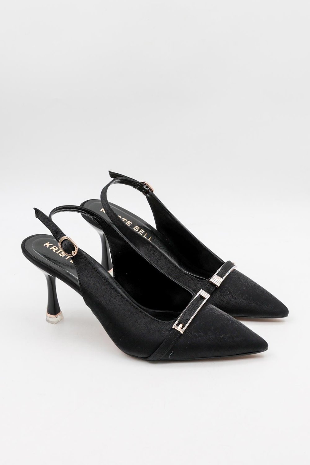KristeBell İthal Kadın Arkası Açık Stiletto Ayakkabı K262 - 3025 Y