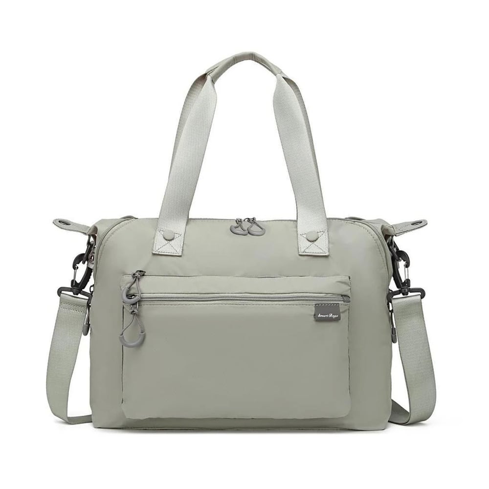 Smart Bags Ekstra Hafif Kumaş Günlük Kadın Omuz Çantası BC 3139 - Açık Gri