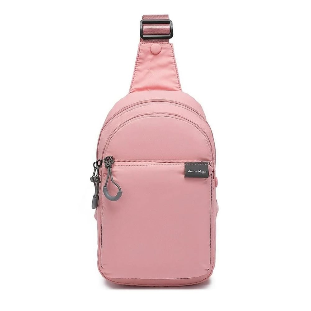 Smart Bags Ekstra Hafif Uniseks Bodybag Omuz Çantası BC 3145 - Pudra