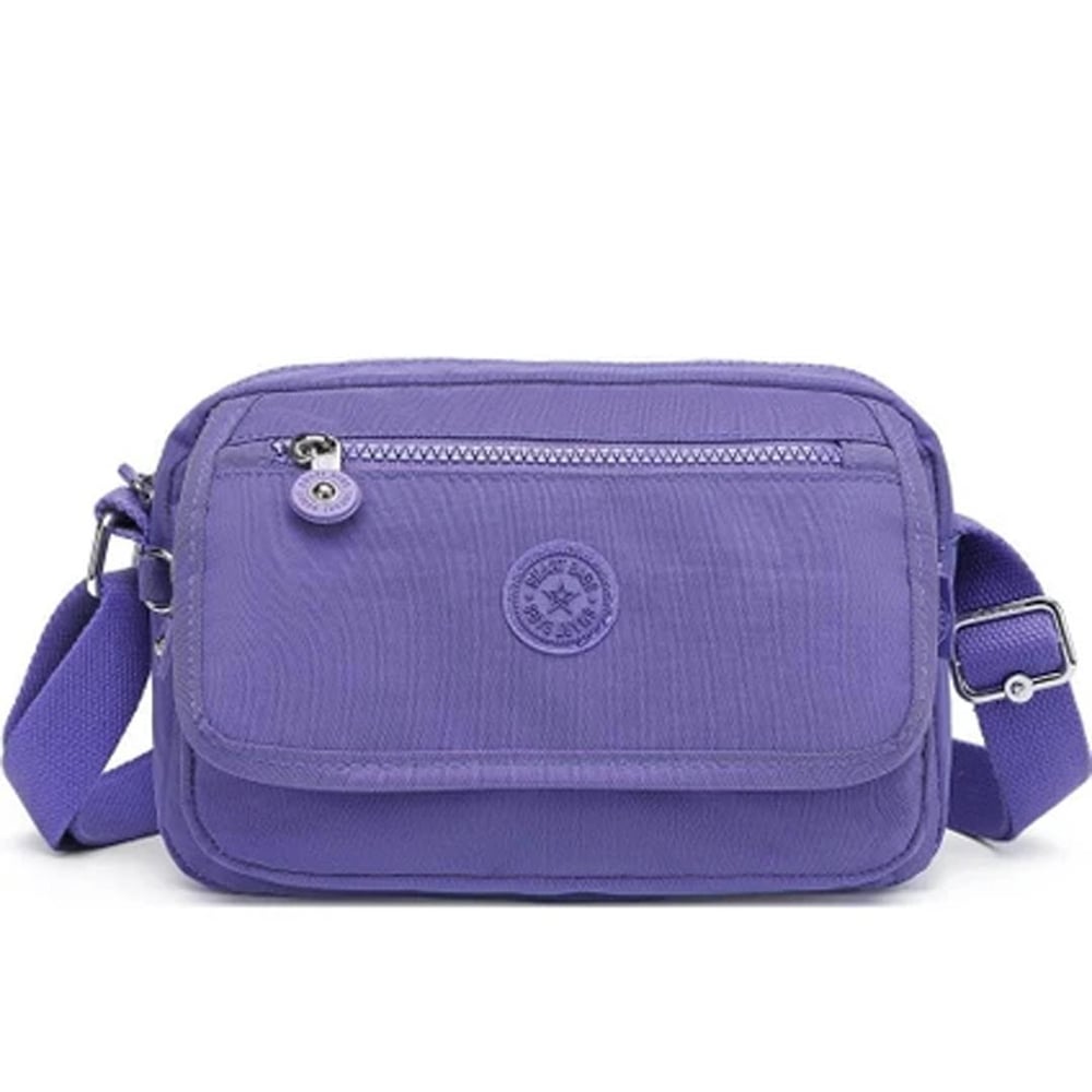 Smart Bags Krinkıl Kumaş Kadın Postacı Çantası BC 3166 - Mor