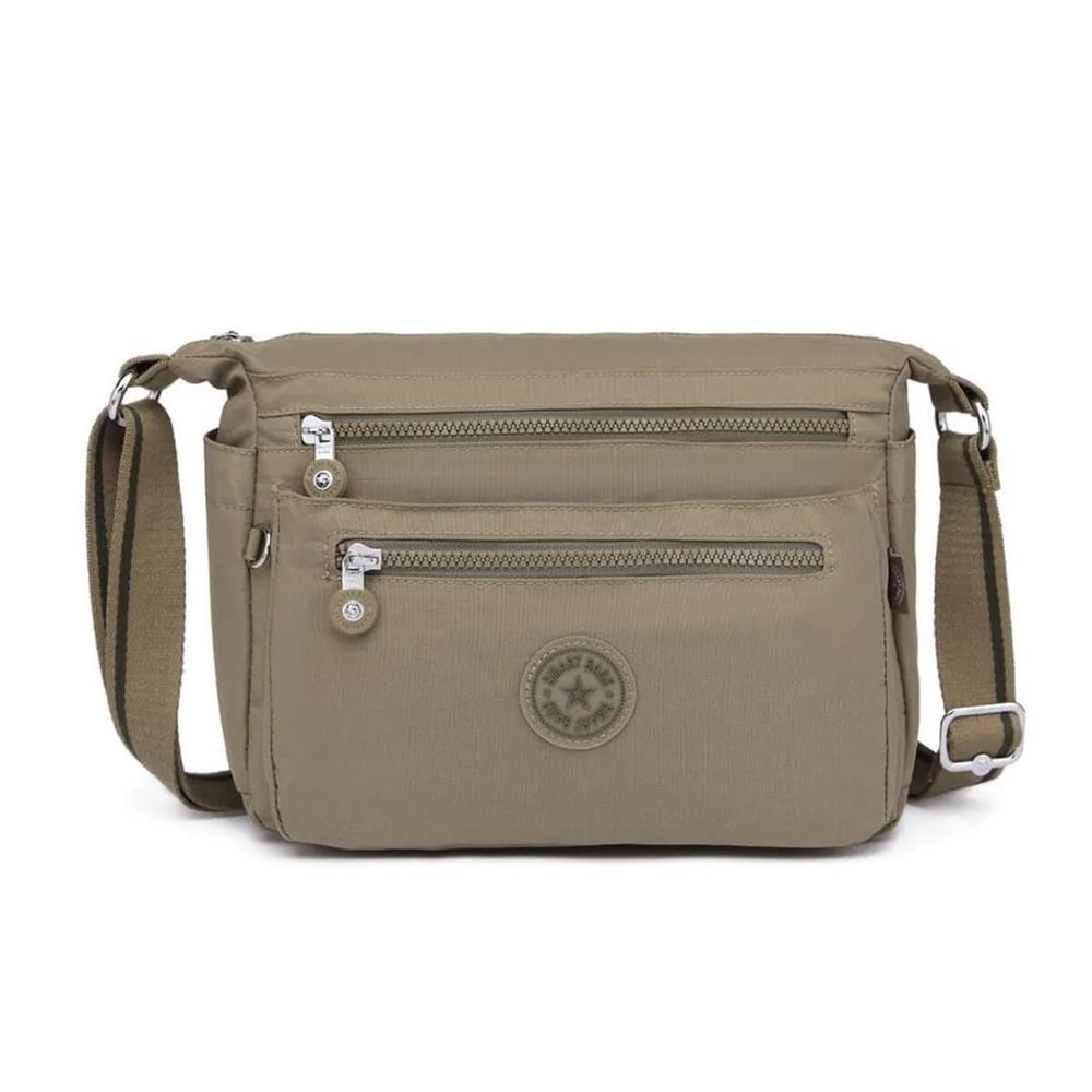 Smart Bags Krinkıl Kumaş Postacı Çantası BC 1128 - Açık Kahve