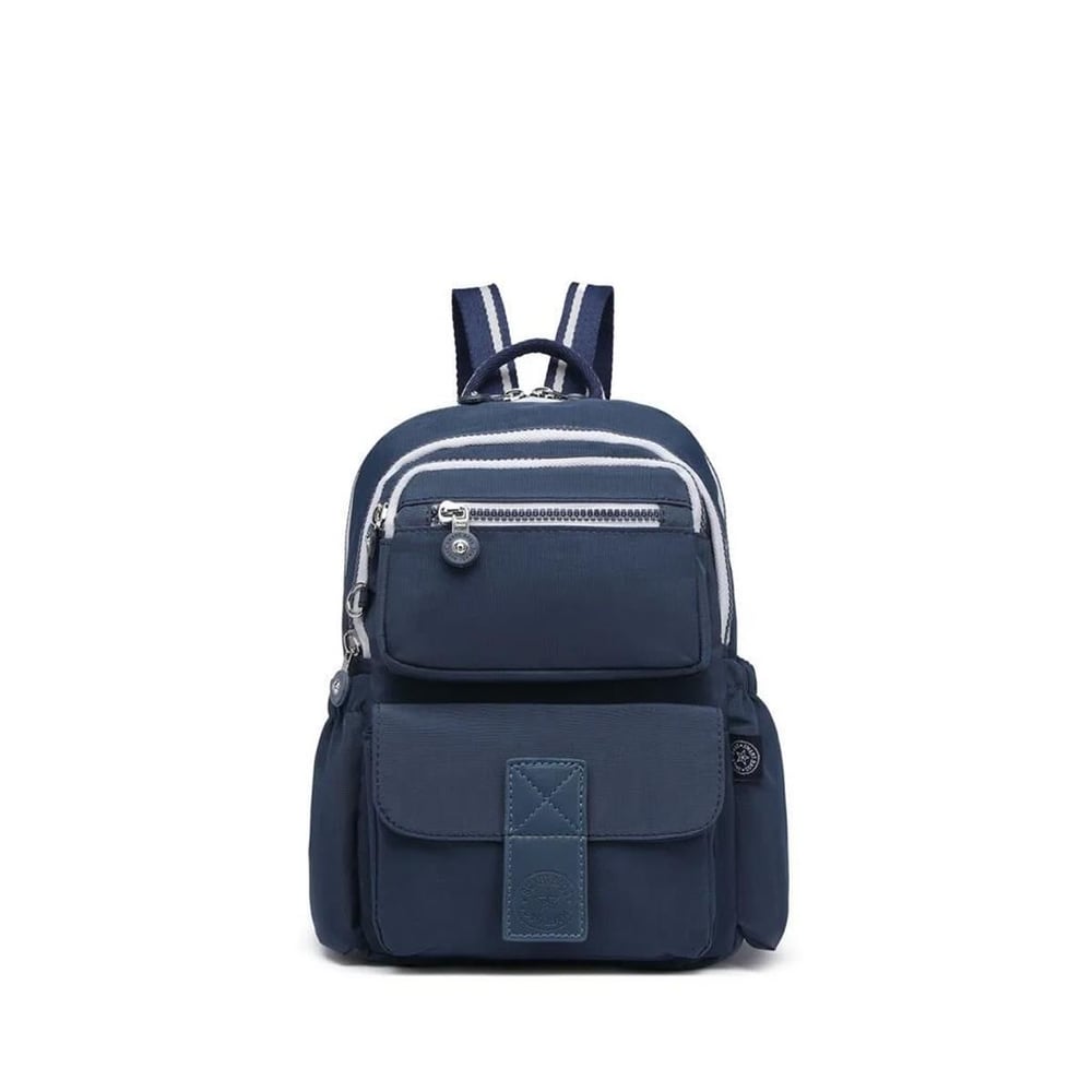 Smart Bags Krinkıl Kumaş Su Geçirmez Kadın Sırt Çantası BC 3168 - Lacivert