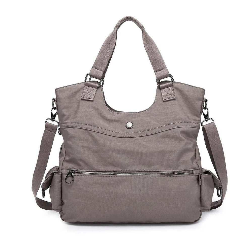 Smart Bags Metalik Kumaş Omuz Çantası BC 3221 - Vizon