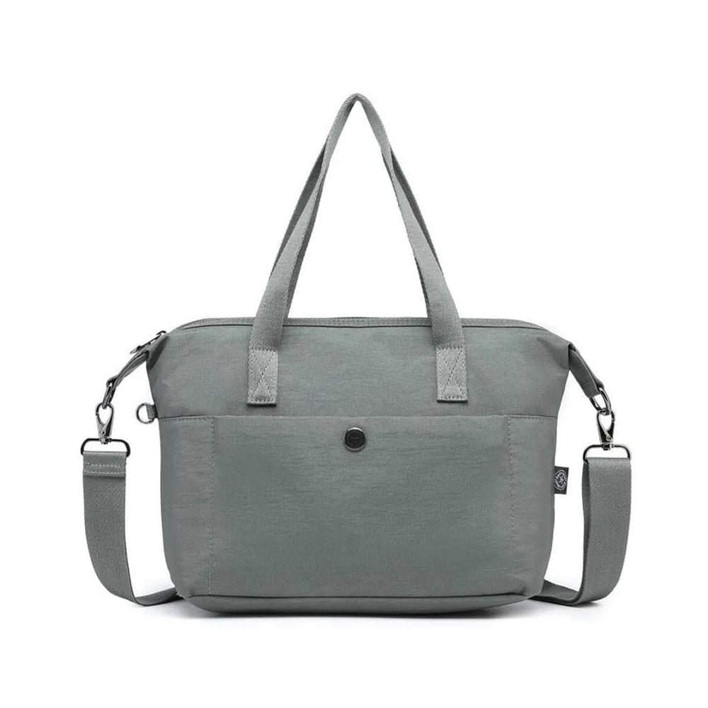 Smart Bags Nano Metalik Kumaş Kadın Omuz Çantası BC 3127 - Metalik Koyu Yeşil