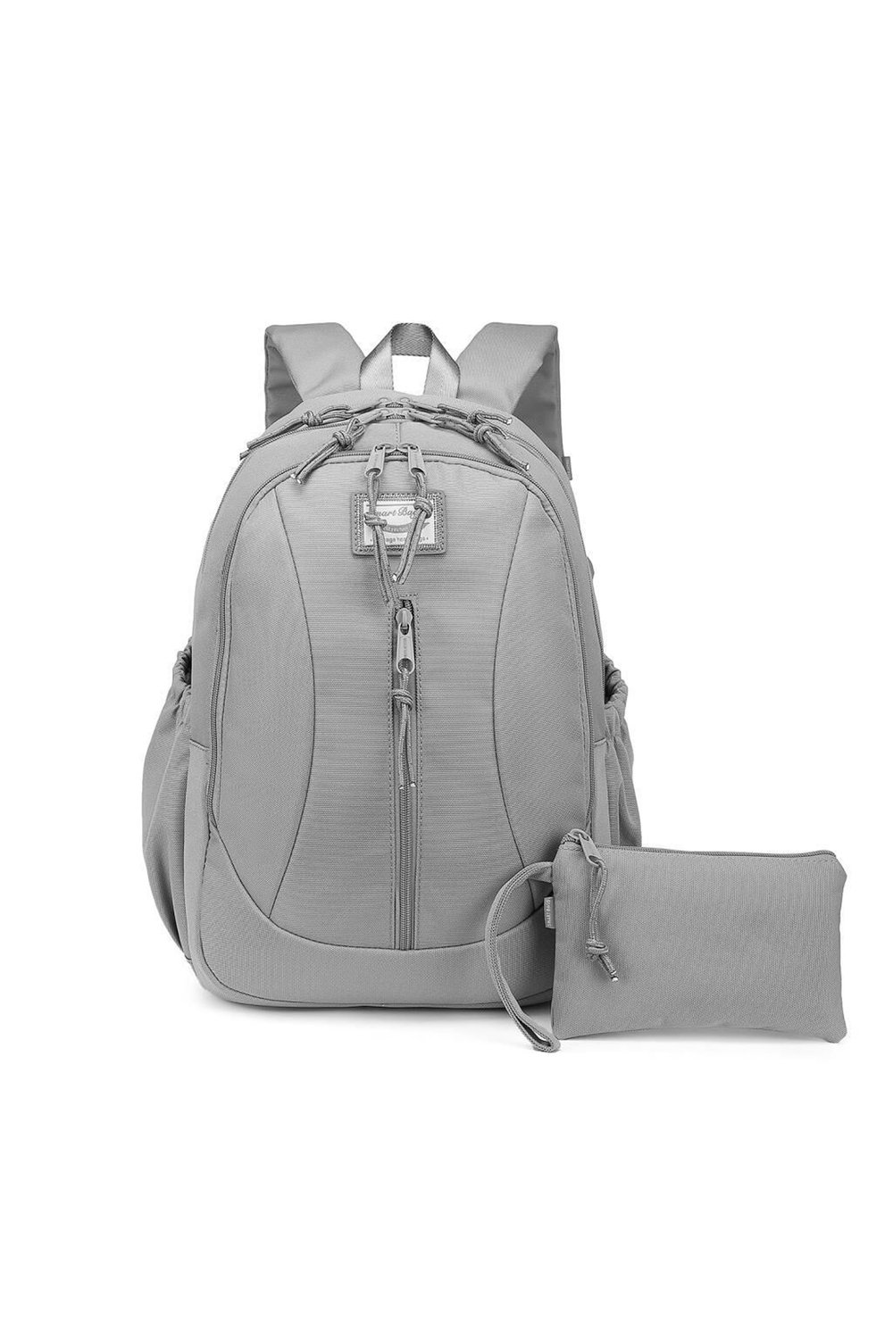 Smart Bags Sırt Çantası Okul Boyu Kalem Kutusu Hediyeli 3233- Vizon