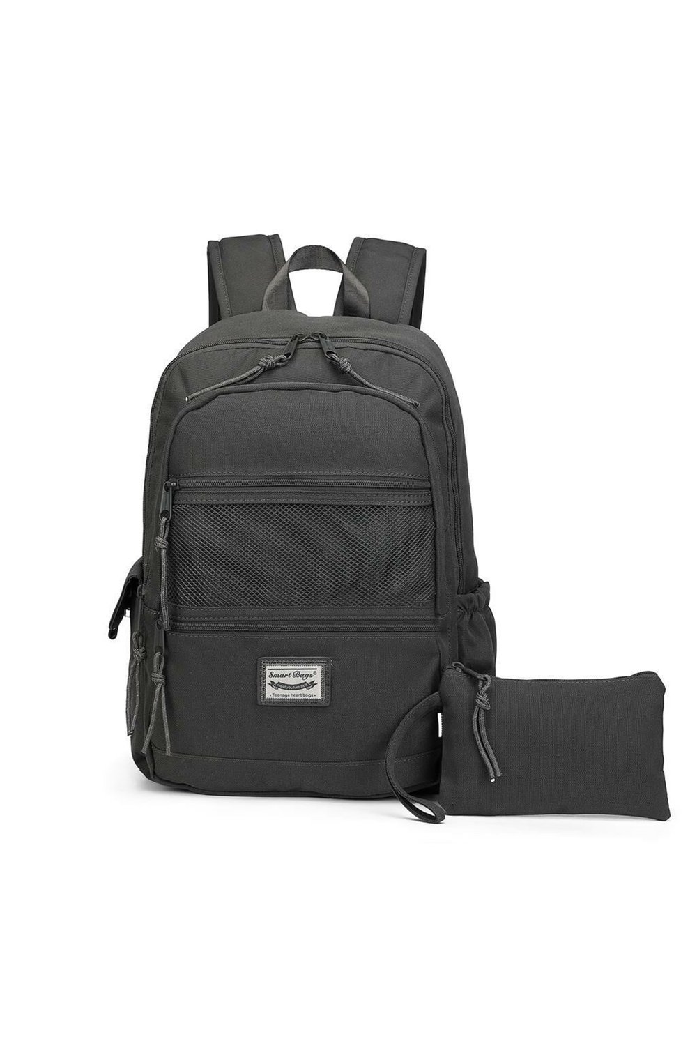 Smart Bags Sırt Çantası Okul Boyu Kalem Kutusu Hediyeli 3237 - Koyu Gri