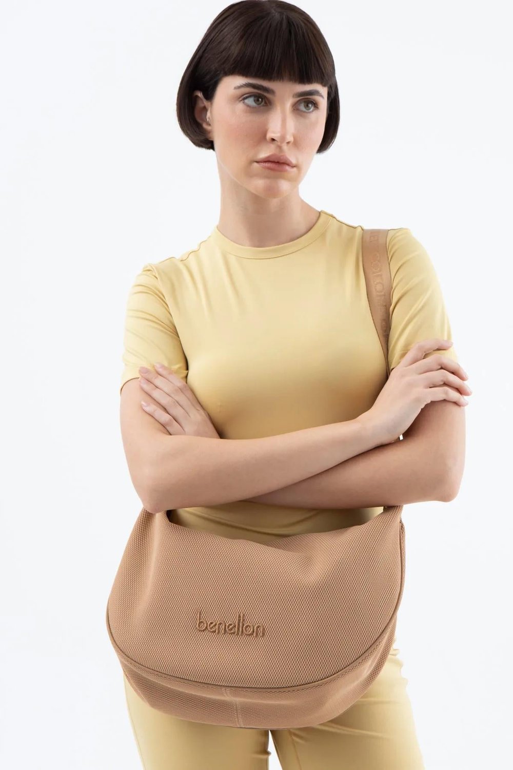 United Colors of Benetton Kadın Çapraz Çantası BNT1563 - Ten