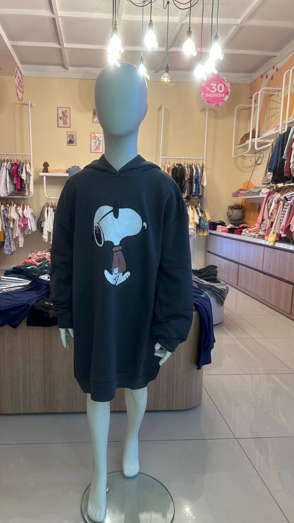 Kapüşonlu Sweat Elbise