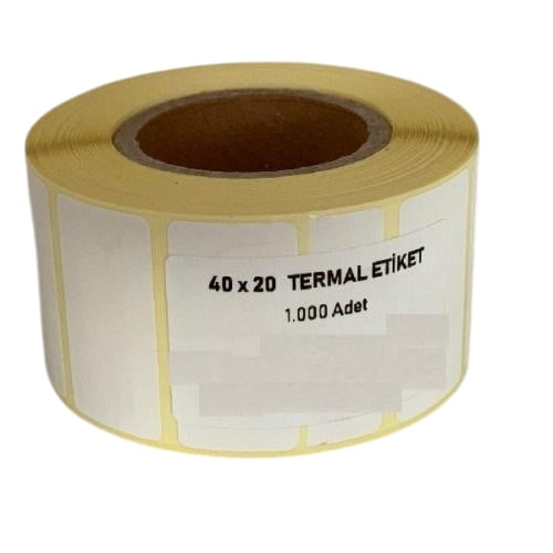 40X20 TERMAL RULO ETİKET 1000 ADET