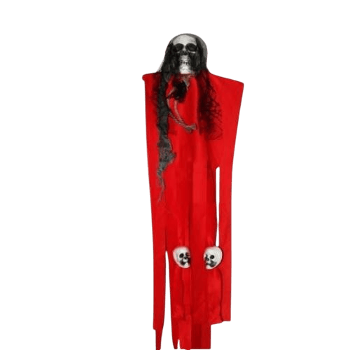 HALLOWEEN İSKELET KORKULUK 70 CM KIRMIZI