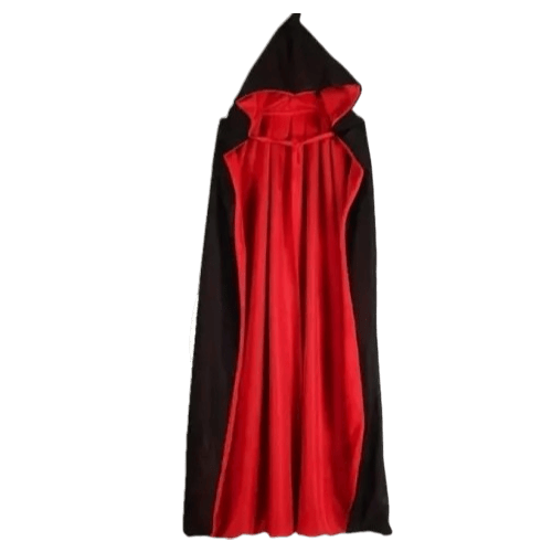 HALLOWEEN PELERİN 150 CM ÇİFT TARAFLI KAPÜŞONLU
