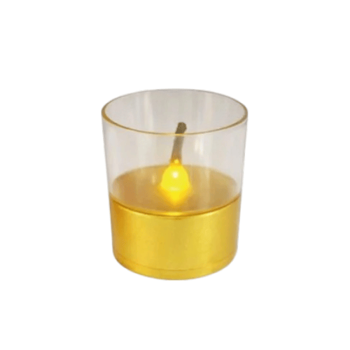 LED MUM BARDAK 4.5X4 CM GOLD