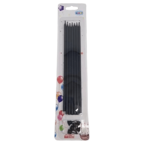 PASTA MUMU ALTLIKLI METALİK SİYAH 20 CM 7 Lİ