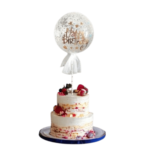 PASTA ÜZERİ BALON KİTİ PULLU ŞEFFAF BALON