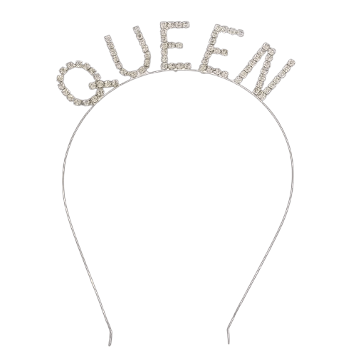 QUEEN TAÇ KRİSTAL TAŞLI GÜMÜŞ