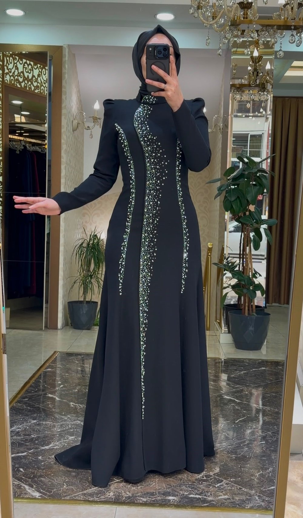 Kağan Kamer Pera Abiye Siyah 