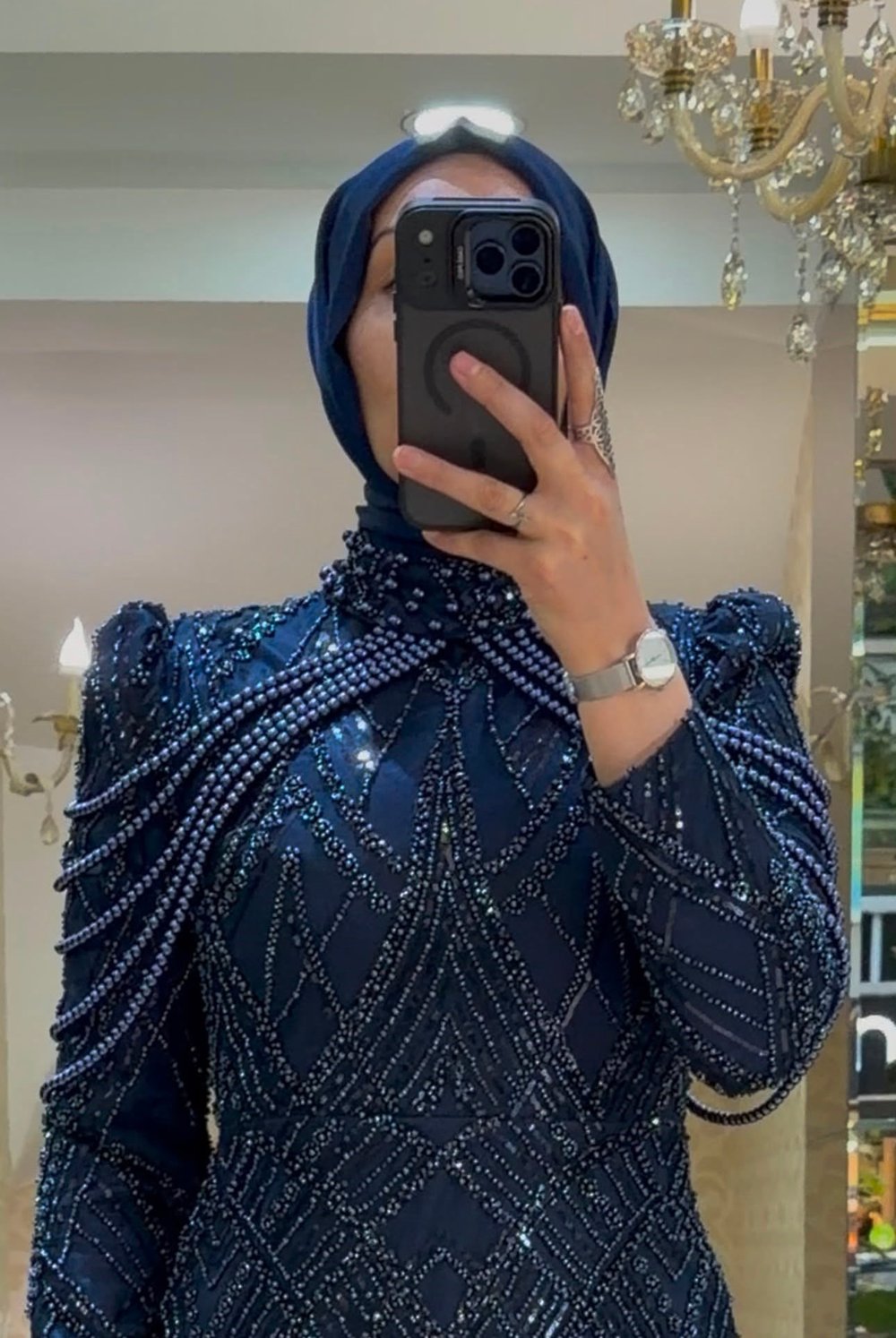 Pınar Şems Yeni İncilay Abiye Lacivert
