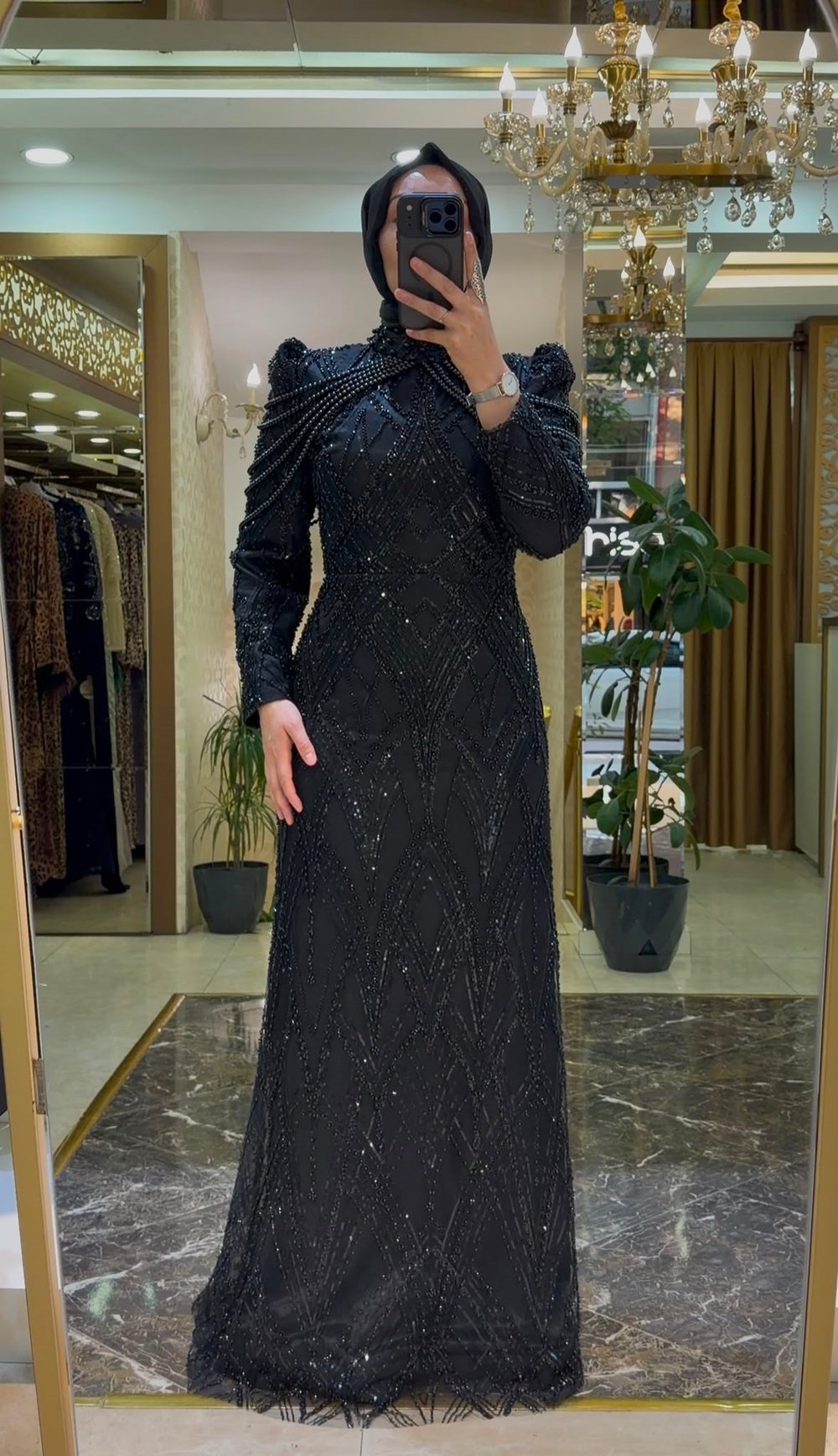 Pınar Şems Yeni İncilay Abiye Siyah