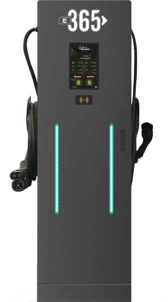 E 365 DC/AC DİKİLİ TİP 10 İNÇ EKRANLI ACREL SAYAÇLI ÇİFT KABLOLU RFID 80kW + 22kW ŞARJ İSTASYONU