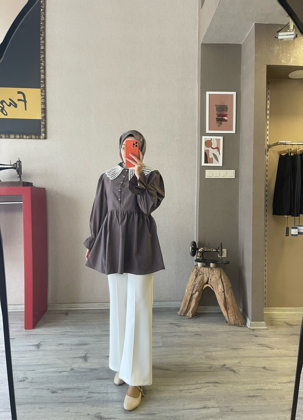 Flora vizon tunik - 1078