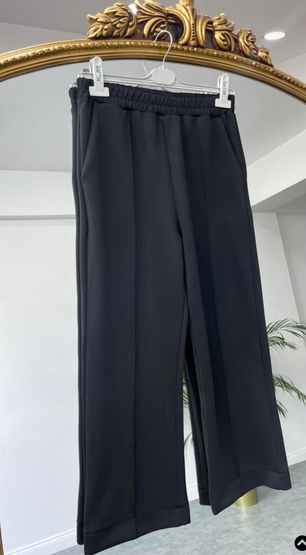 Premium Siyah Scuba Pantolon