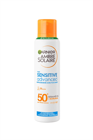 Garnier Ambre Solaire Hipoalerjenik Güneş Misti SPF 50+ – 150 ml | Yüksek Koruma, Hassas Ciltler İçin, Parfümsüz & Suya Dayanıklı