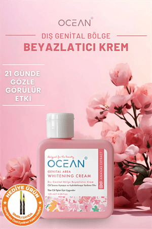 Ocean FLASH EFFECT Bölgesel Beyazlatıcı Krem – Dış Genital, Bikini, Koltuk Altı, Yüz ve Dirsek İçin