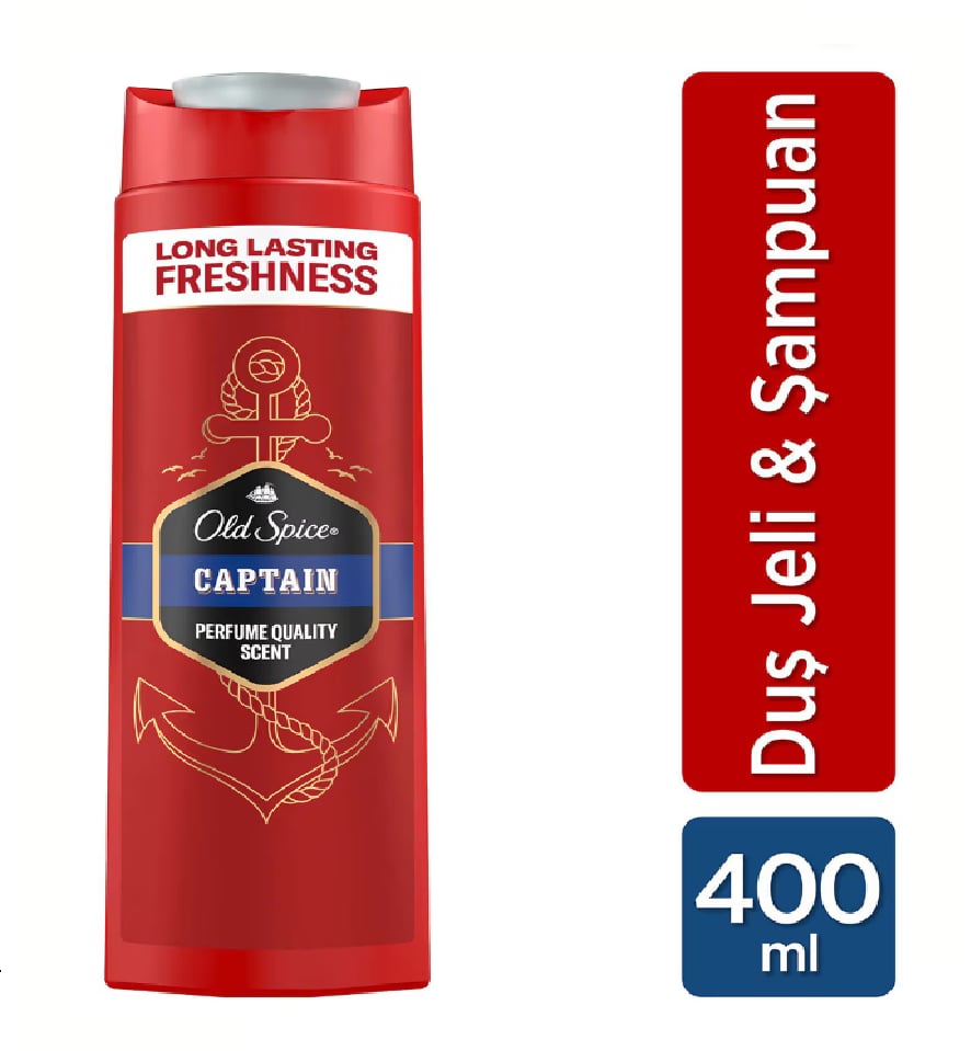 Old Spice Captain 3in1 Şampuan ve Duş Jeli 400 ml
