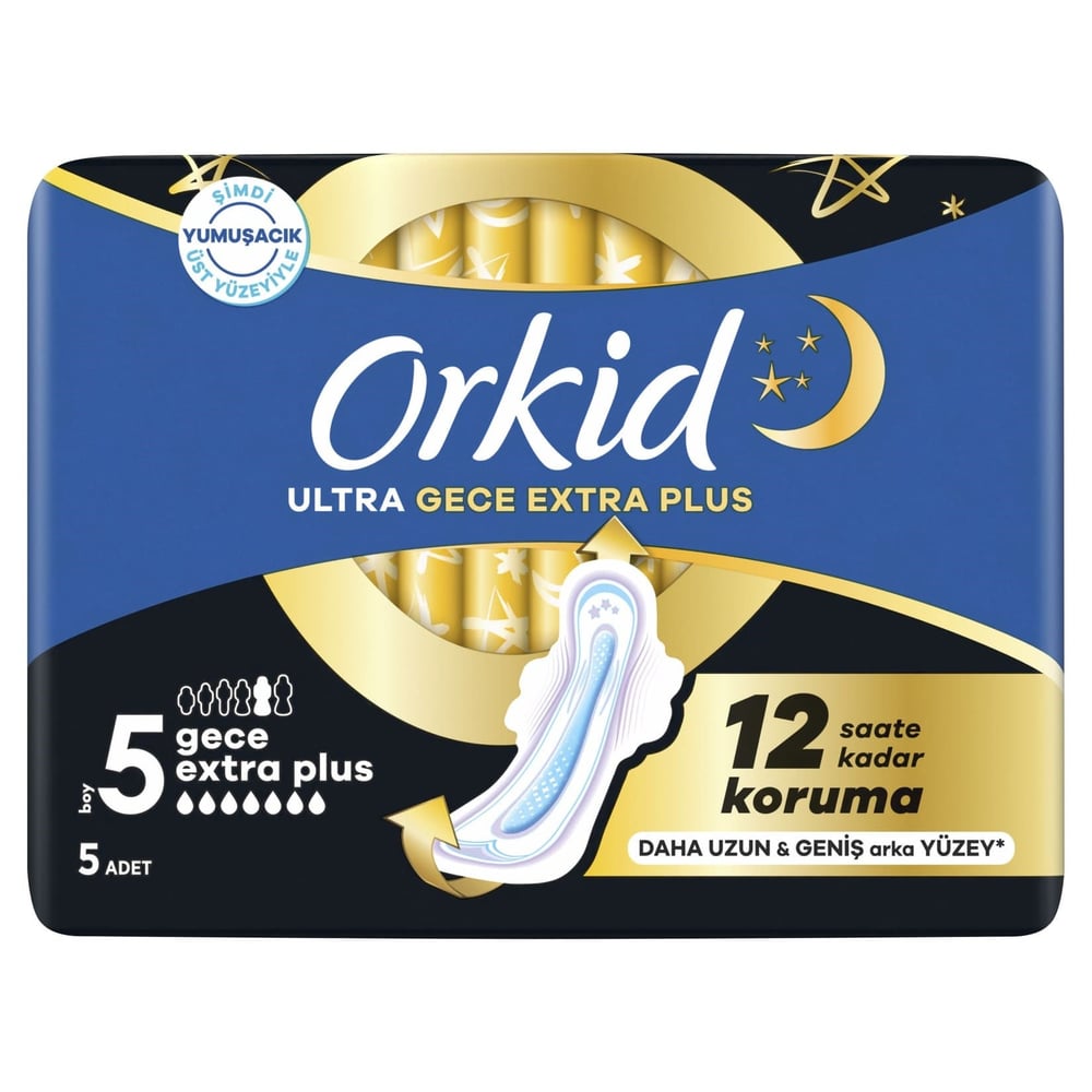 Orkid Hijyenik Ped Ultra 5'li Gece Ekstra Plus