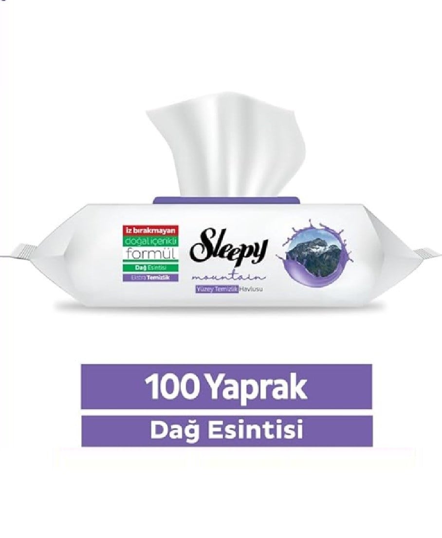 Sleepy Yüzey Temizlik Havlusu Dağ Esintisi 100'lü