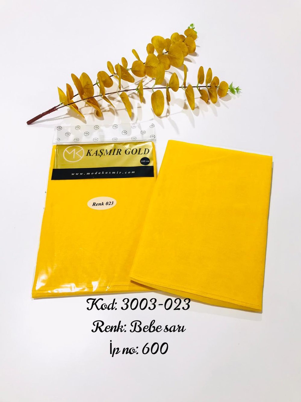 3003 Poşetli Kaşmir 100 Cm Düz Yazma