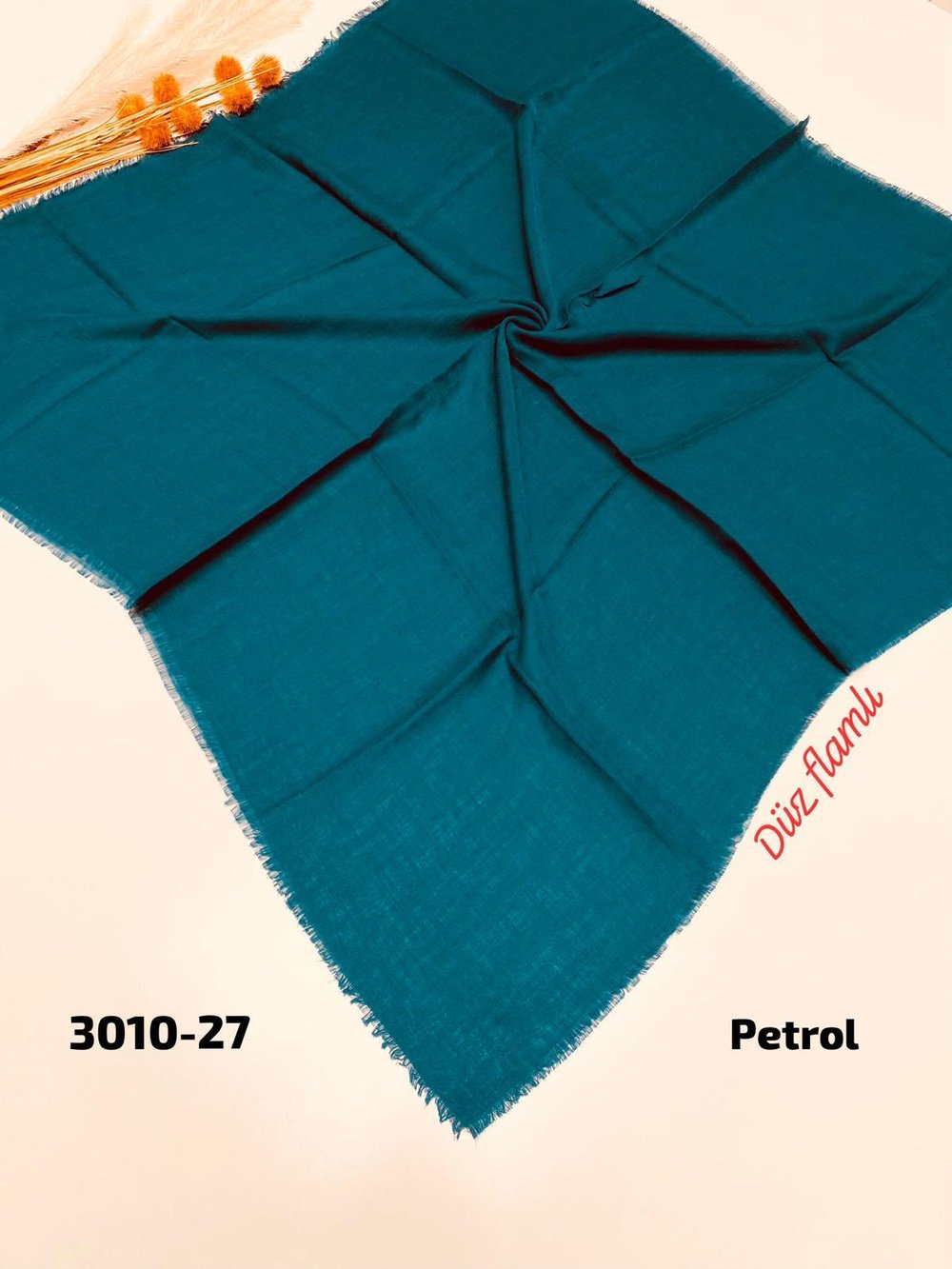 3010 Düz Flamlı Eşarp
