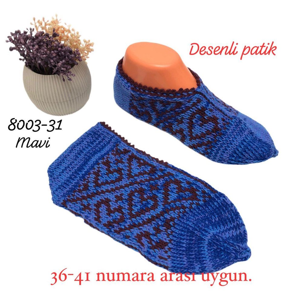 8003 Desenli Patik